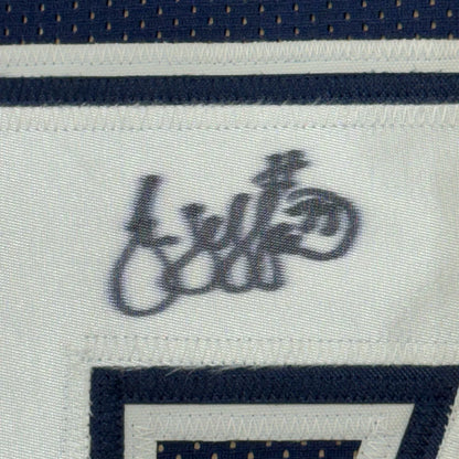 Framed Autographed Jim Jeffcoat 35x39 Dallas Cowboys Blue Football Jersey JSA COA | Certified Authentic Signed Memorabilia | vintageantiquesgifts.com