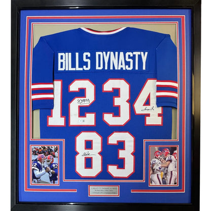 Framed Buffalo Bills Bills Dynasty autographed jersey with photos for sale