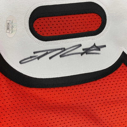Framed autographed Joe Mixon Cincinnati orange football jersey with JSA COA