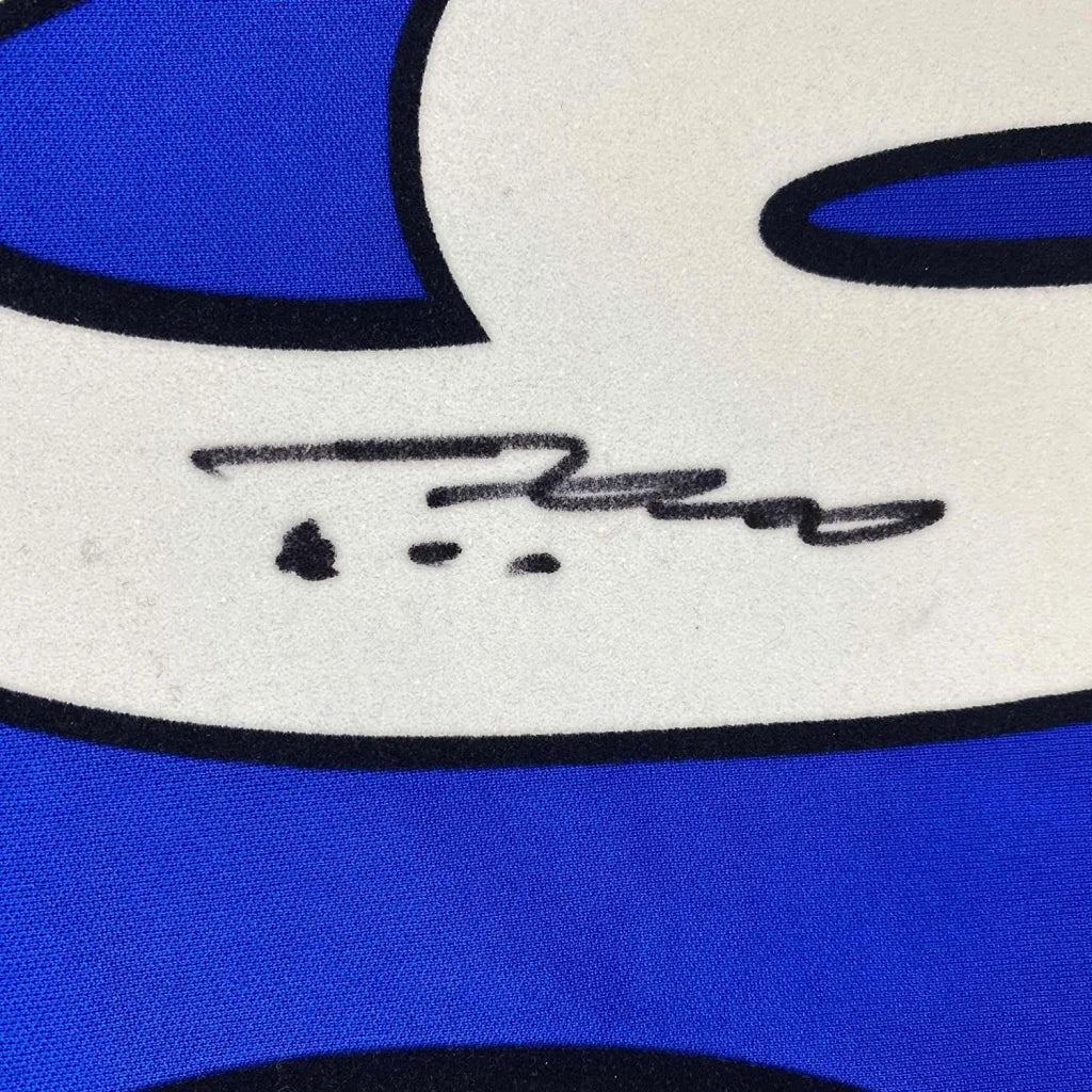 Black ink autograph on white and blue Chelsea jersey from John Terry Signed Jersey product
