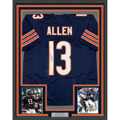 Chicago Bears Allen jersey with autographs and player photos ready to display