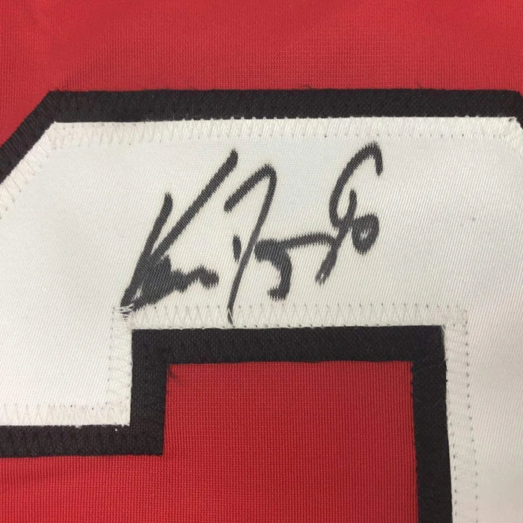 Framed autographed Ken Daneyko New Jersey Devils jersey patch JSA COA