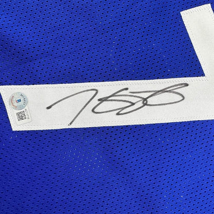 Framed Autographed Kevin Durant 35x39 United States USA Olympics Blue Basketball Jersey Beckett BAS COA | Certified Authentic Signed Memorabilia | vintageantiquesgifts.com