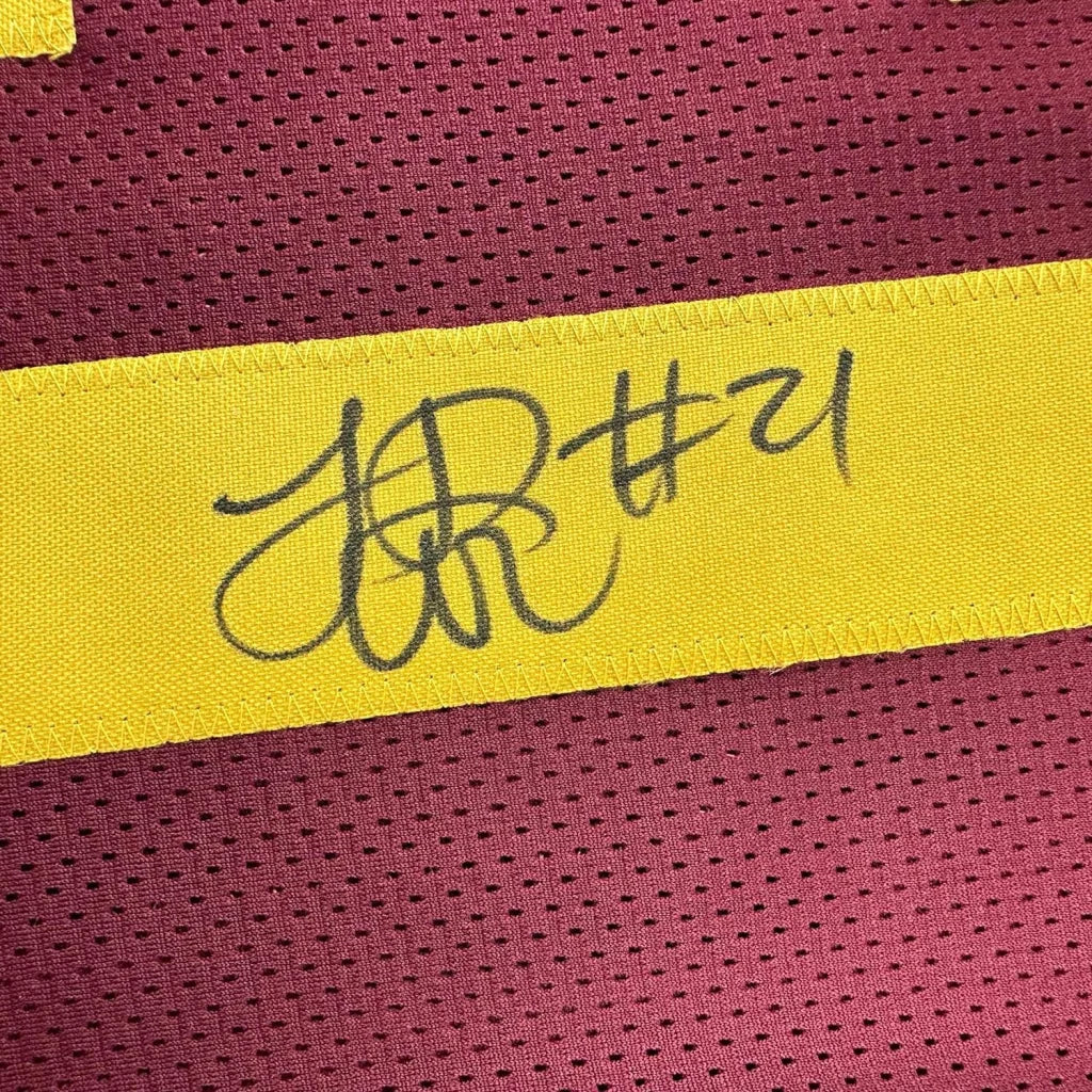 Framed Autographed LenDale White 35x39 USC Southen Cal Maroon College Football Jersey JSA COA | Certified Authentic Signed Memorabilia | vintageantiquesgifts.com