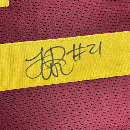 Framed Autographed LenDale White 35x39 USC Southen Cal Maroon College Football Jersey JSA COA | Certified Authentic Signed Memorabilia | vintageantiquesgifts.com