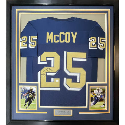 LeSean McCoy Professionally Framed Autographed Jersey with Player Photos for fans