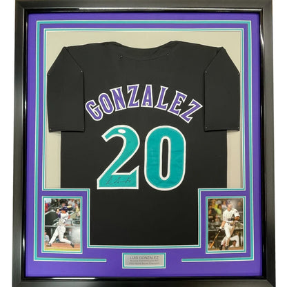 Autographed Baseball Jersey Number 4 with Player Photos and Commemorative Plaque