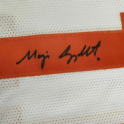 Framed Autographed Major Applewhite 35x39 Texas White College Football Jersey JSA COA | Certified Authentic Signed Memorabilia | vintageantiquesgifts.com