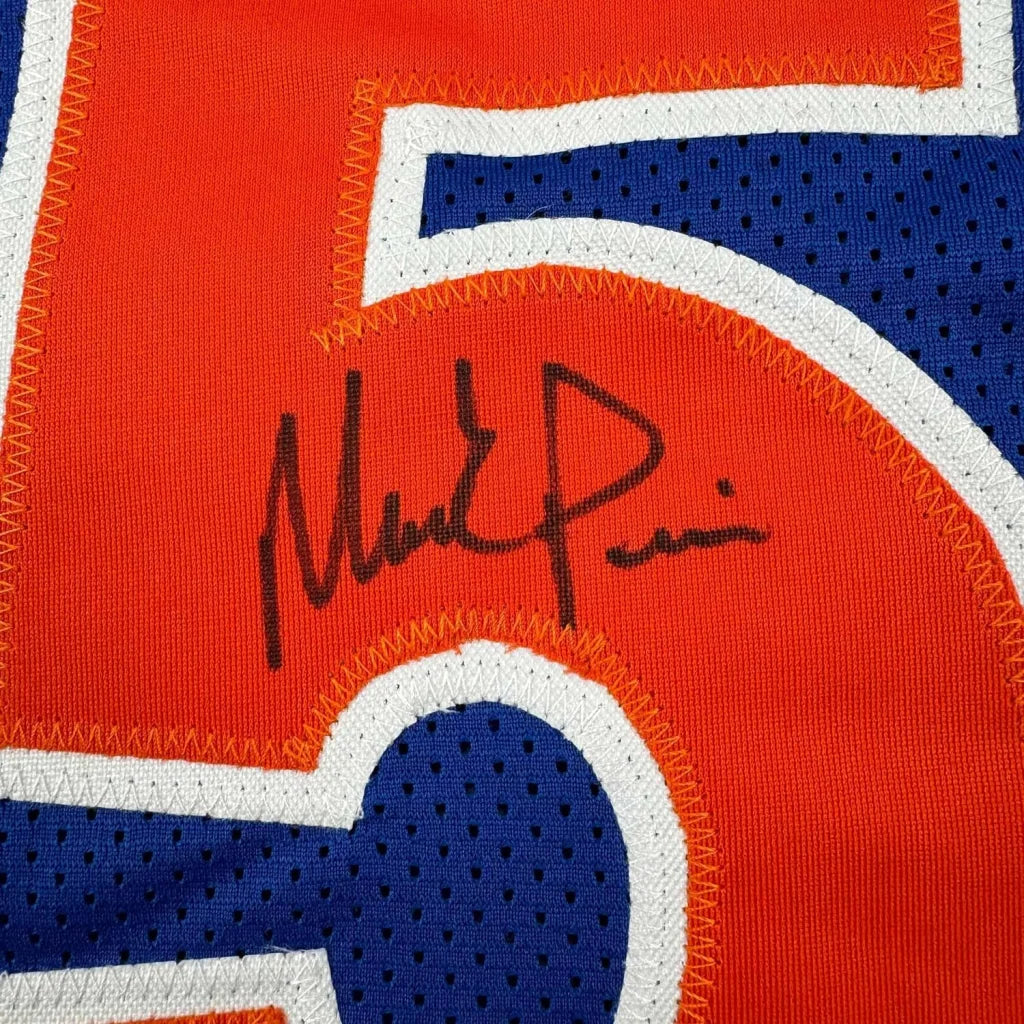 Framed Autographed Mark Price 35x39 Cleveland Blue Basketball Jersey PSA COA | Certified Authentic Signed Memorabilia | vintageantiquesgifts.com
