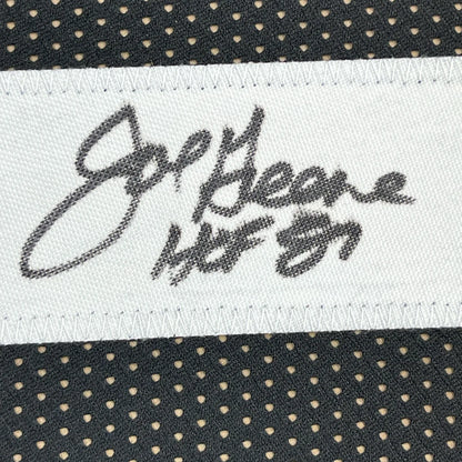 Framed Autographed Mean Joe Greene HOF 87 35x39 Pittsburgh Black Football Jersey JSA COA | Certified Authentic Signed Memorabilia | vintageantiquesgifts.com