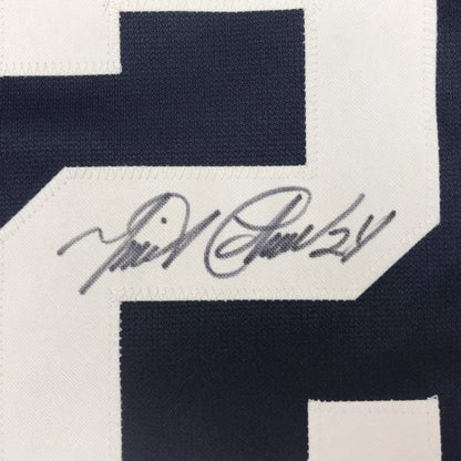 Framed autographed Miguel Cabrera Detroit Tigers navy blue jersey with JSA COA