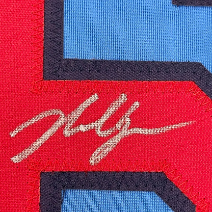 Framed Autographed Nolan Gorman 35x39 St. Louis Blue Baseball Jersey JSA COA | Certified Authentic Signed Memorabilia | vintageantiquesgifts.com