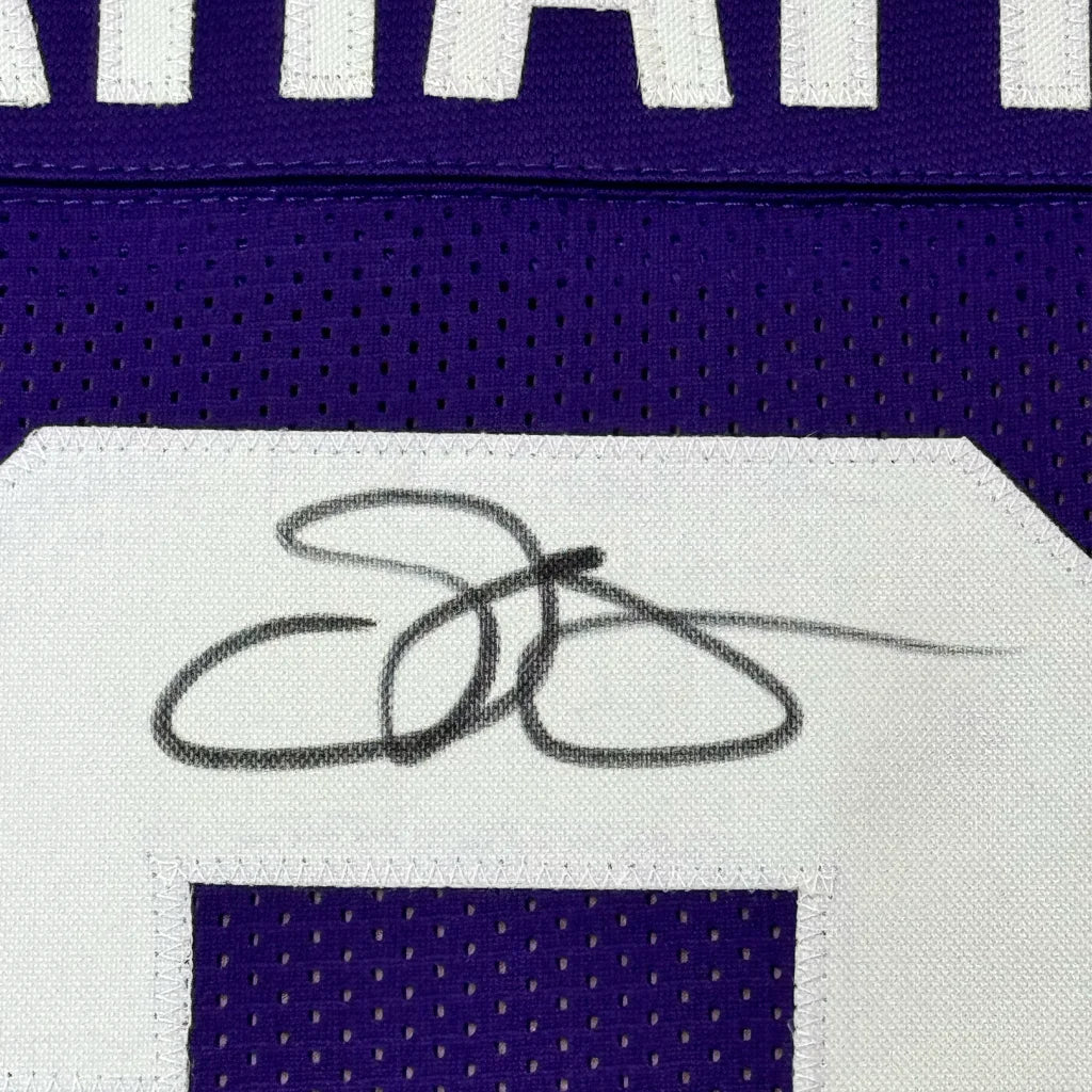 Signed Odell Beckham LSU purple jersey for man cave