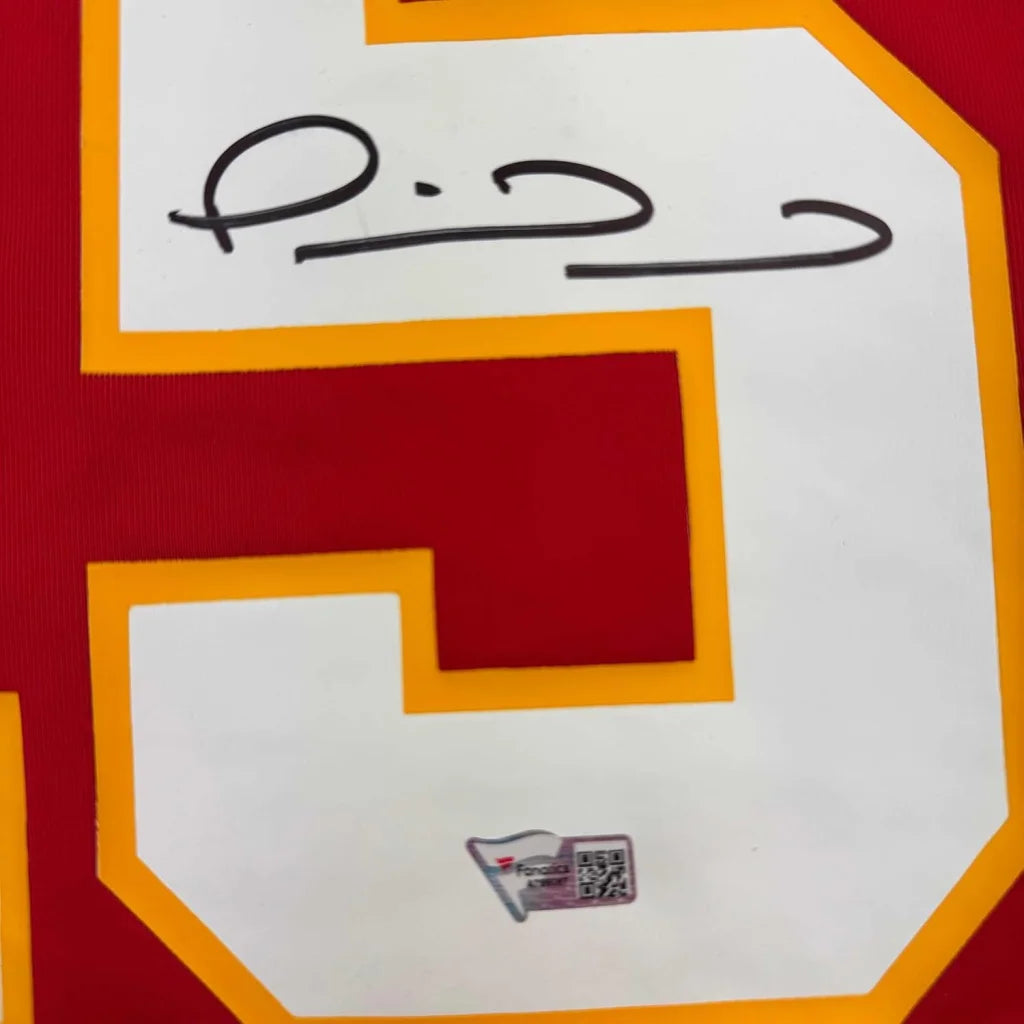 Patrick Mahomes Kansas City Chiefs red signed jersey with signature and authentication sticker