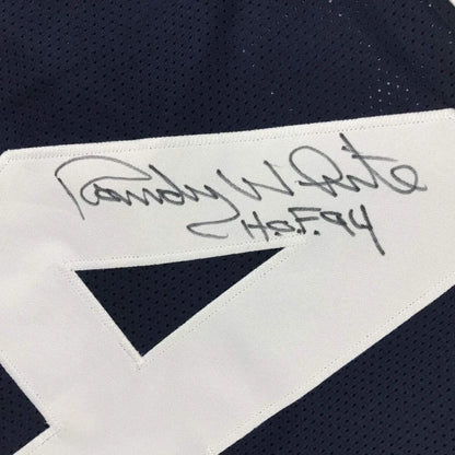 Framed autographed Randy White HOF 94 Dallas Cowboys Thanksgiving jersey