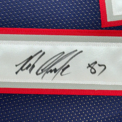 Autographed Rob Gronkowski Patriots jersey professionally framed with Beckett BAS certification