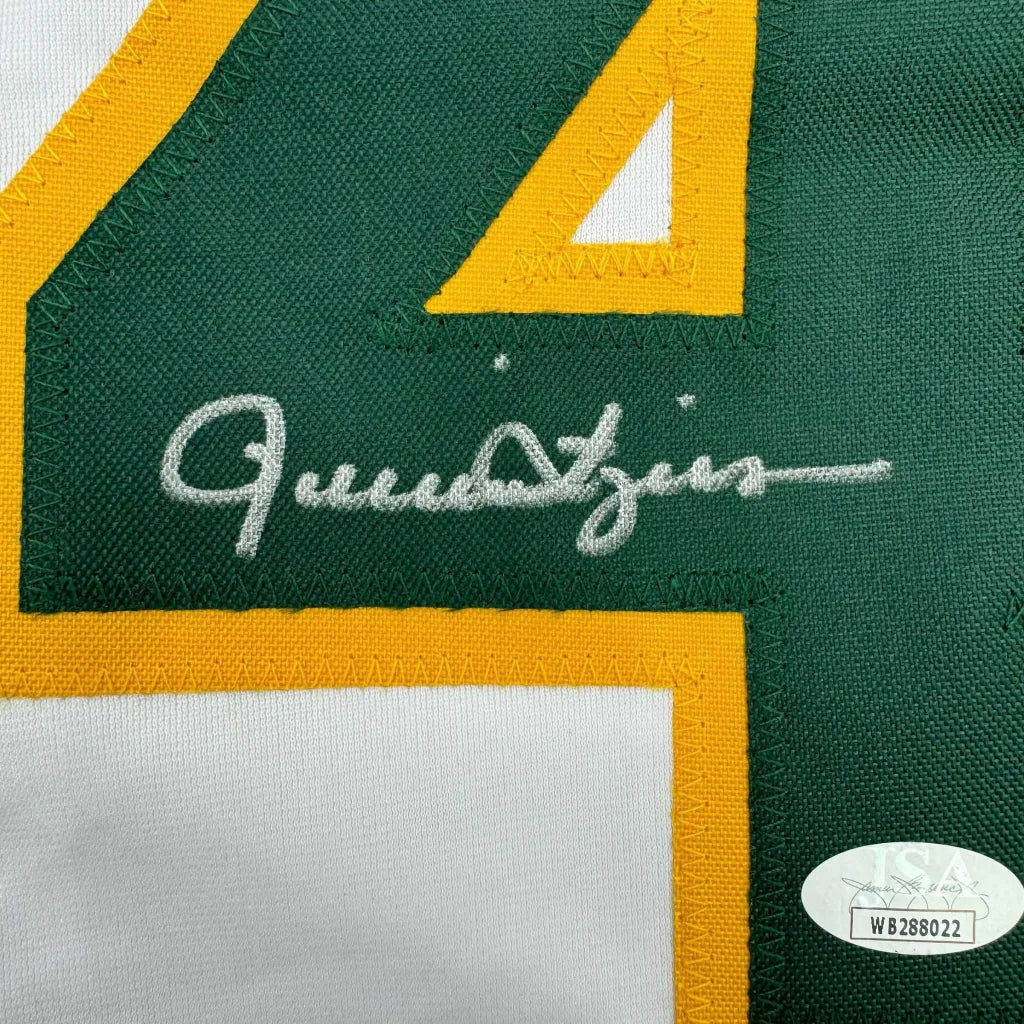 Framed Autographed Rollie Fingers 35x39 Oakland White Baseball Jersey JSA COA | Certified Authentic Signed Memorabilia | vintageantiquesgifts.com