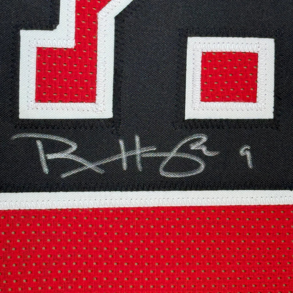 Framed Autographed Ron Harper 35x39 Chicago Red Basketball Jersey PSA/DNA COA | Certified Authentic Signed Memorabilia | vintageantiquesgifts.com