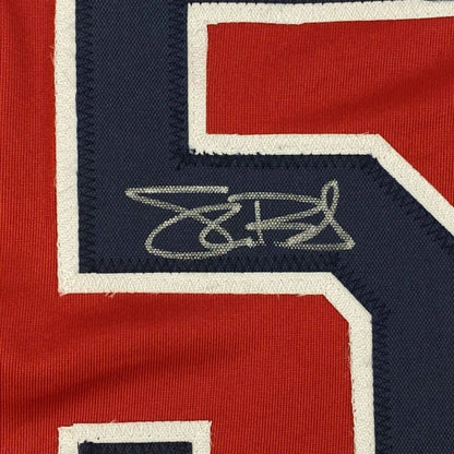Framed Autographed Shane Bieber 35x39 Cleveland Red Baseball Jersey JSA COA | Certified Authentic Signed Memorabilia | vintageantiquesgifts.com
