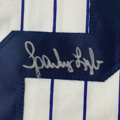 Autographed Sparky Lyle Yankees jersey professionally framed for your man cave display