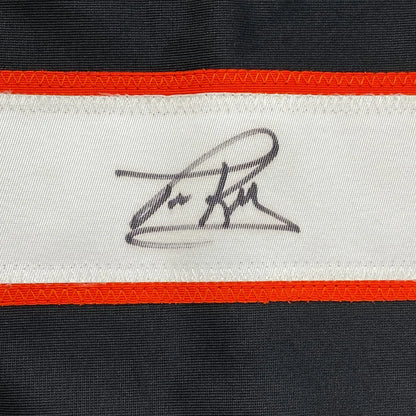 Framed Autographed Tim Kerr 35x39 Philadelphia Black Hockey Jersey JSA COA | Certified Authentic Signed Memorabilia | vintageantiquesgifts.com