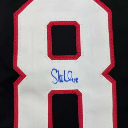 Framed Autographed Tim Stutzle 35x39 Ottawa Black Hockey Jersey JSA COA | Certified Authentic Signed Memorabilia | vintageantiquesgifts.com
