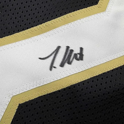 Framed autographed Travis Hunter Colorado black gold football jersey Beckett BAS COA