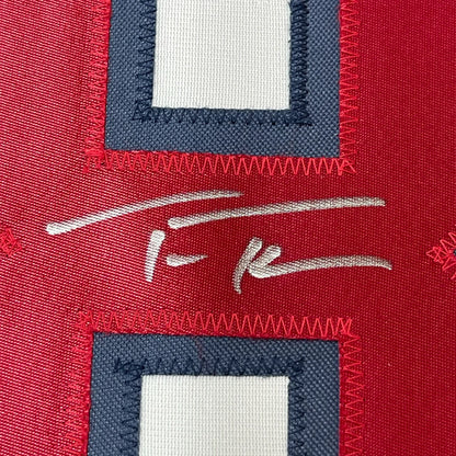 Framed Autographed Trea Turner 35x39 United States USA White World Baseball Classic WBC Jersey Beckett BAS COA | Certified Authentic Signed Memorabilia | vintageantiquesgifts.com
