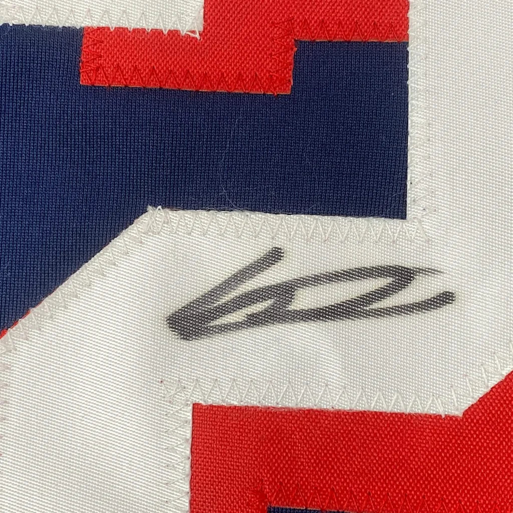 Autographed Vladimir Guerrero Jr Game Blue Jersey fabric with PSA DNA COA for man cave display