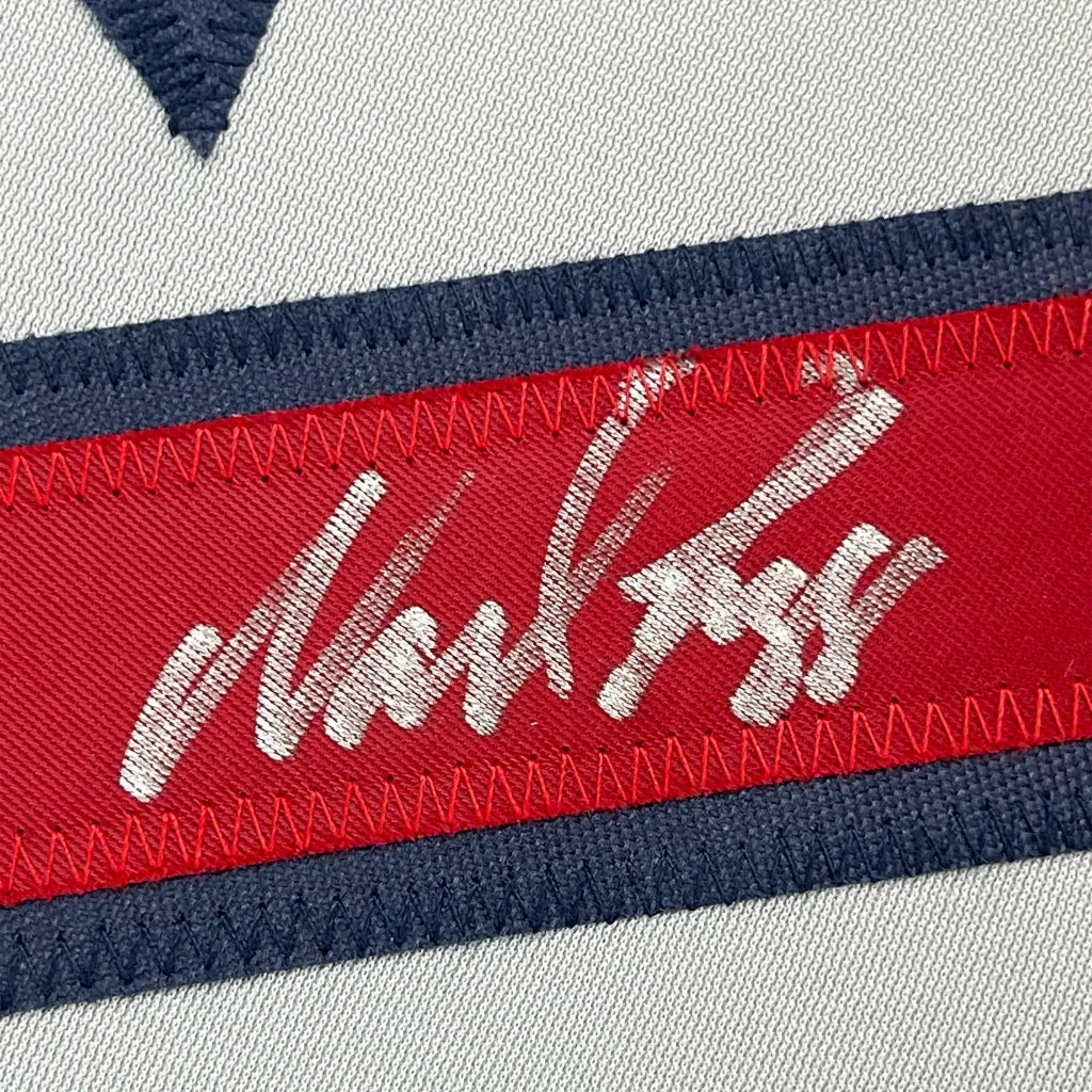Framed Autographed Wade Boggs 35x39 Boston Grey Baseball Jersey JSA COA | Certified Authentic Signed Memorabilia | vintageantiquesgifts.com