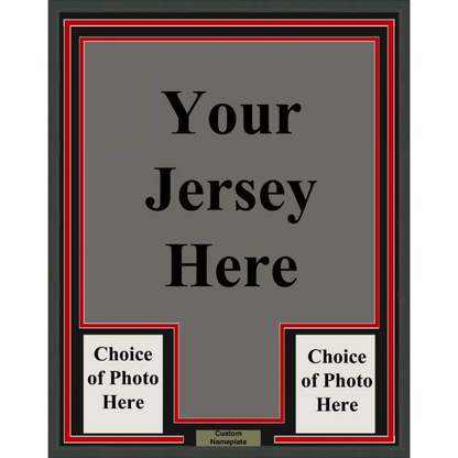 Framed Custom Jersey 35x39 Professionally Framed & Matted Deluxe Framing with Photos | Certified Authentic Signed Memorabilia | vintageantiquesgifts.com