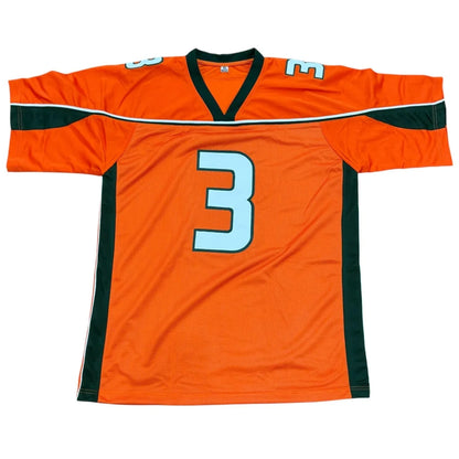 Frank Gore autographed Miami Hurricanes orange #3 jersey