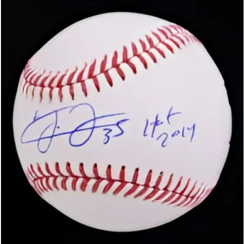 Autographed baseball with red stitching from Frank Thomas Signed OML Baseball collection