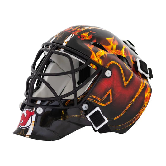 Franklin Sports Devils Mini Goalie Mask with Molded Plastic Cage | Creative Sports | vintageantiquesgifts.com