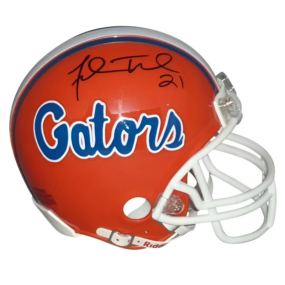 Fred Taylor autographed Florida Gators orange mini helmet
