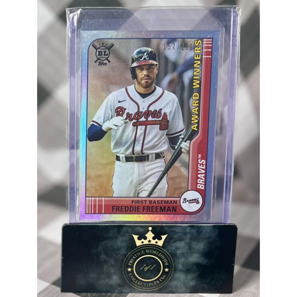 Freddie Freeman 2021 Topps Holographic Card from Prestige Worldwide