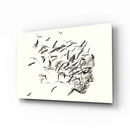 Soaring Birds Profile Canvas Wall Art | Insigneart USA | vintageantiquesgifts.com