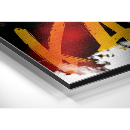Stunning Brushed Aluminium Dibond Abstract Art Prints | Glass Wall Art Print | vintageantiquesgifts.com