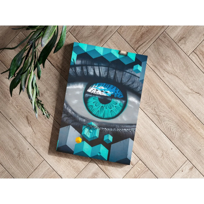 Geometric Eye Insigne Aluminum Prints Transform Your Space | Modern Wall Art Decor | vintageantiquesgifts.com