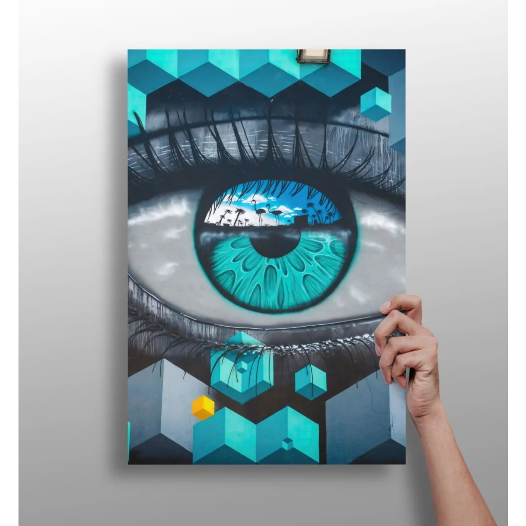 Geometric Eye Insigne Aluminum Prints Transform Your Space | Insigneart USA | vintageantiquesgifts.com