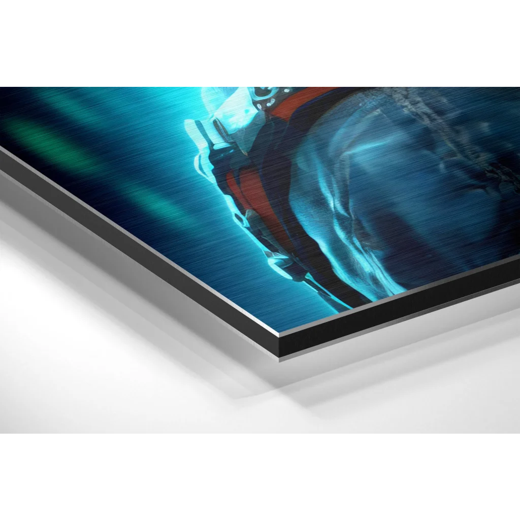 Glass Wall Art Futuristic Styles Brushed Aluminum Dibond Wall Art