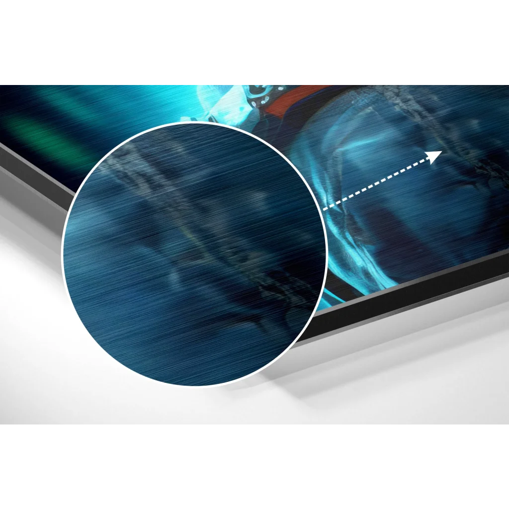 glass wall art Futuristic Styles Brushed Aluminum Dibond Wall Art