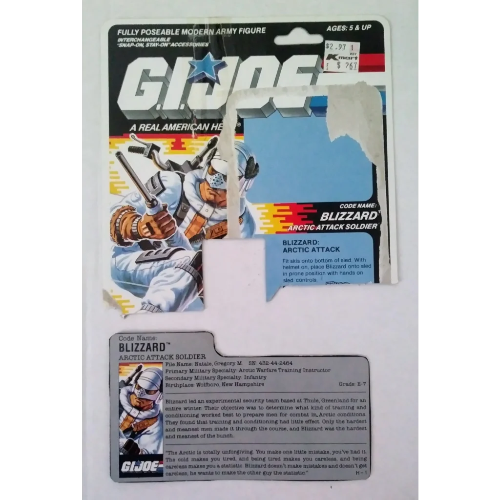 G.I. Joe action figure arctic attack soldier in Blizzard ice domination
