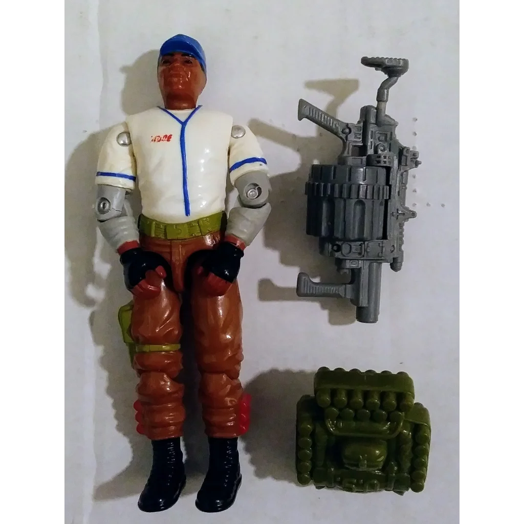 Vintage 1988 GI Joe action figure Hardball with grenade launcher