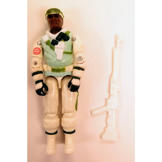 Vintage 1986 GI Joe Action Figure Iceberg Snow Trooper in spacesuit