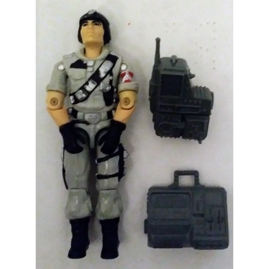 Ghostbusters Joe action figure with proton pack, gray and black
