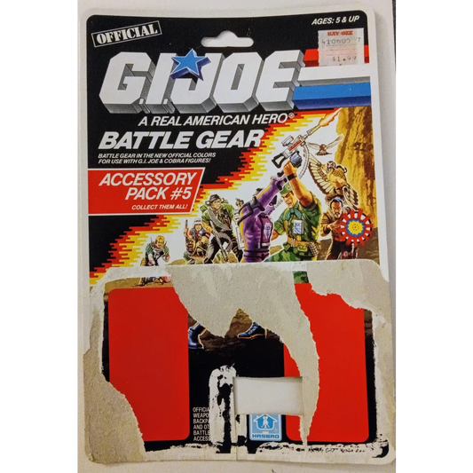 Vintage 1986 GI Joe Battle Gear Pack 5 with colorful weapons