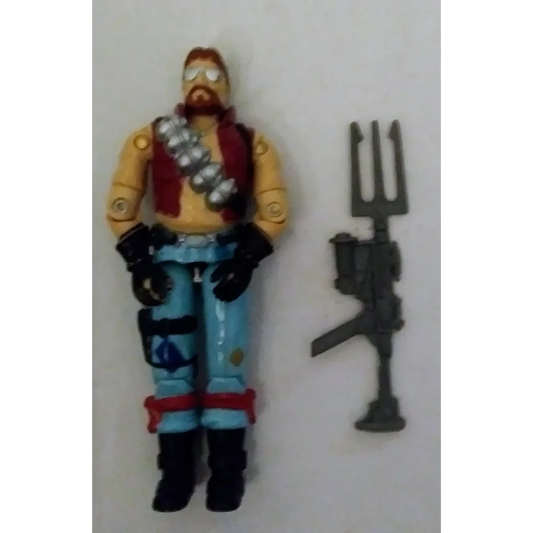 1986 G.I. Joe Monkeywrench Dreadnok action figure with red hair