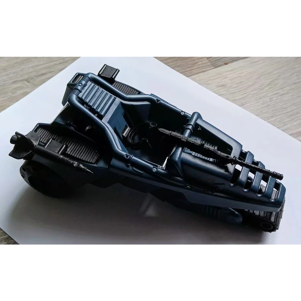 Black and silver GI Joe Cobra Vehicle Overlord Dictator Tank Batmobile model