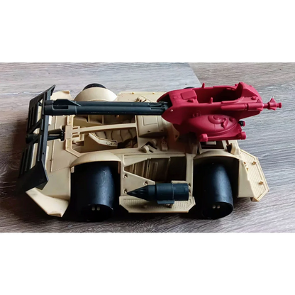 1/35 scale M4A2 Sherman Cobra Rage vehicle model with tan details and red turret